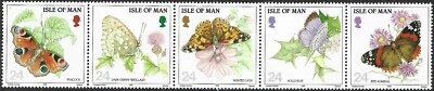 1993 Isle of Man Sg 573/577 Butterflies MNH - Image 1 of 2