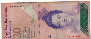 Billete Venezuela P91b 20 bolívares 2007 - Imagen 1 de 2
