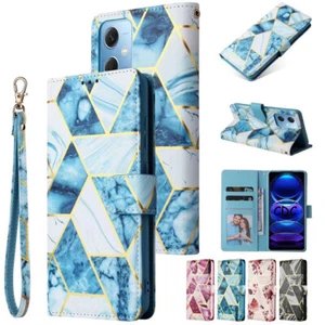 For Samsung S25 S24 S23 Ultra A22 A54 S20 Marble Leather Wallet Flip Case Cover - Picture 1 of 37