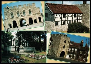 Southampton Multi View Hampshire J.Arthur Dixon Postcard - Picture 1 of 2