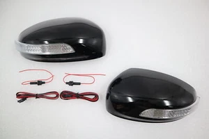 ~NEW~Side Mirror Black Cover W/LED Turning Light For 2003 04~2007 INFINITI M35 - Picture 1 of 5