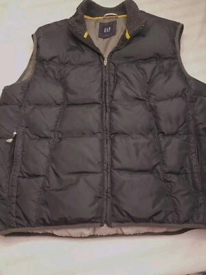 Gap Puffer Vest Mens Large Black Down Filled Camping Casual Outdoor Premium - Image 1 of 4