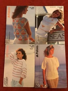 Patons Original 1980's Cotton Sahara Summer Knitting Patterns  603.1.2 - Picture 1 of 11