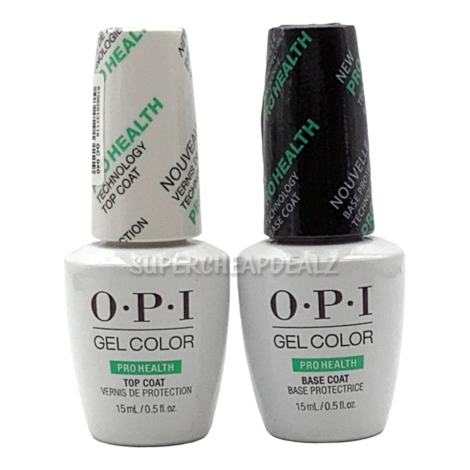 OPI Gel Nail Pro Health GC020 Base Coat + GC040 Top Coat - Juego de 0,5 oz Foto 1 de 1