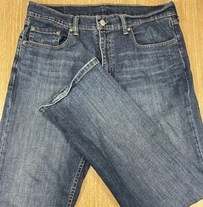 LEVI'S 559 Jeans RELAXED STRAIGHT 34x32 Darker Blue Distressed *MINT LN* 061621 - Picture 1 of 2