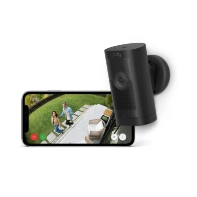 Ring Stick Up Cam Pro | Battery | Outdoor Wireless Security Camera 1080p | Black - Image 1 of 4
