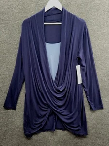 Savi Mom Tunic Women's XL Blue Luna Crossover Maternity & Nursing Top NWT - Picture 1 of 11