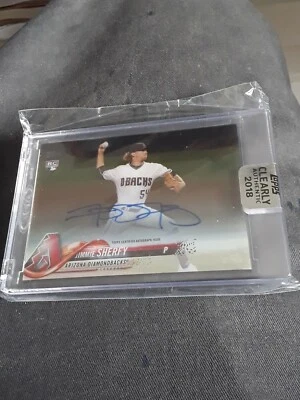Jimmie Sherfy SP Auto Rookie L.A. Dodgers 2018 Topps Clearly... - Image 1 of 2