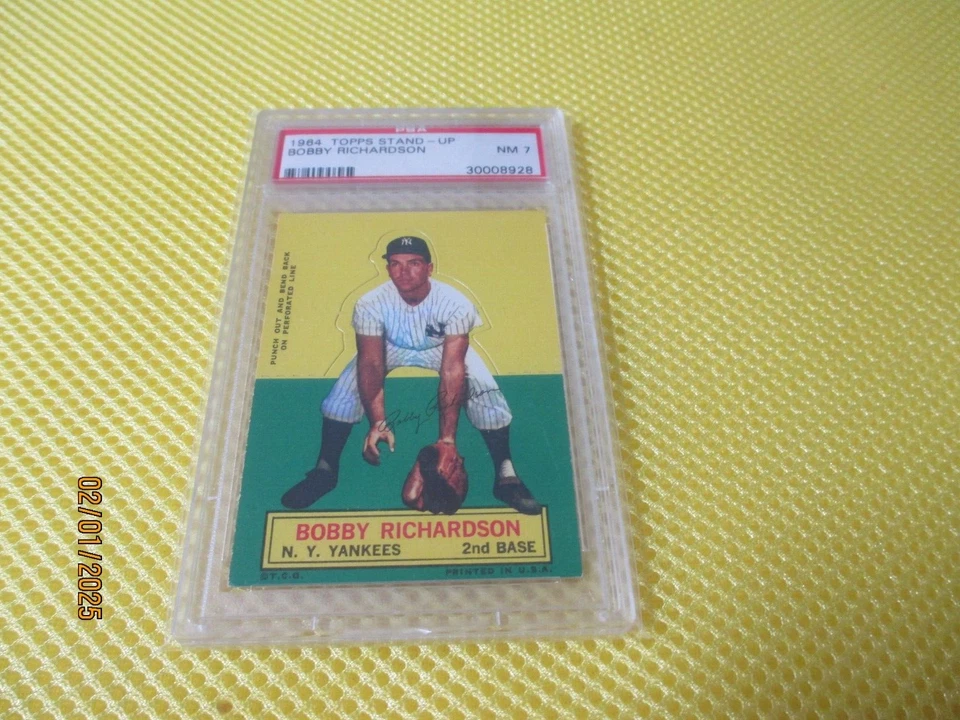 1964 Topps Stand Up - Bobby Richardson New York Yankees PSA NMT 7 - Image 1 of 1
