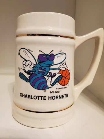 Charlotte Hornets Hugo The Hornet Mascot Mug Beer Stein NBA Basketball Cover