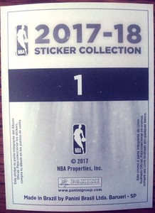 2017-18 Panini Stickers BRAZIL PORTUGUESE UNSTUCK Sticker - Pick Player #2