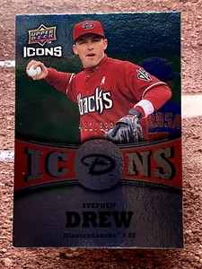 2009 Upper Deck Icons Red /999 Stephen Drew #IC-SD - Bild 1 von 2