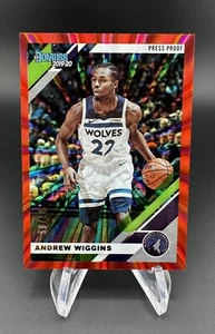 2019-20 Panini Donruss Press Proof Red Laser /99 Andrew Wiggins #124 - Picture 1 of 2