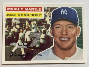 Mickey Mantle Game Used Relic 2007 Topps 1956 HOF Yankees SP Jersey Patch MMR-56 - Picture 1 of 2