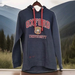 Jersey con Capucha Universidad Oxford Azul Marino Sudadera con Capucha Mercancía Oficial Para Hombre XL - Imagen 1 de 9