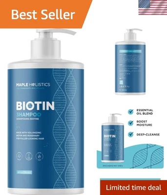 Hydrating Biotin Shampoo with Rosemary & Argan Oil for Fine Hair - 25 Fl Oz - Image 1 of 4