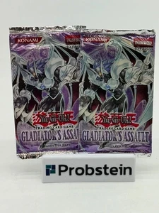Lot of (2) Yu-Gi-Oh! Gladiator's Assault Booster Packs 1st Edition - Picture 1 of 2