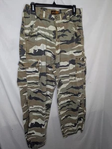 Y2k Canyon Guide Outfitters Camouflage Cargo Trail Pants Size 32x30 - Picture 1 of 8