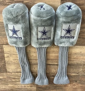 NFL Dallas Cowboys Gray Sock Plush Golf Head Covers - 1, 3, X - Picture 1 of 3