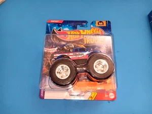 2025 Hot Wheels Monster Trucks Bigfoot Firestone 50th Anniv Red White & Blue - Bild 1 von 3