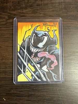 1/1 Venomized Wolverine Sketch Card *Artist Rob Powers!* - Image 1 of 2
