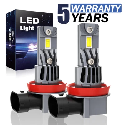 Faros LED de haz alto 6500K blancos 2x para Nissan GT-R 2009-2014 H9/H11 Foto 1 de 4