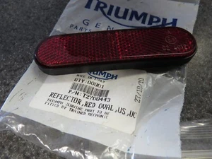 Nuevo de Lote Antiguo Triumph Rojo Ovalado Reflector 02-20 America Scrambler Tiger Triple T2700443 - Imagen 1 de 4
