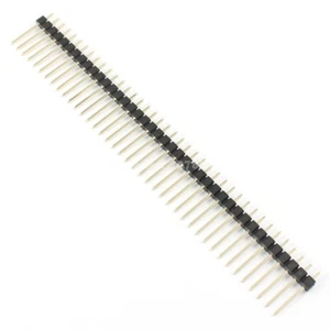 10Pcs 2.54mm Male 40 Pin Straight Single Row Pin Header Strip Pin Length 15mm - Picture 1 of 4
