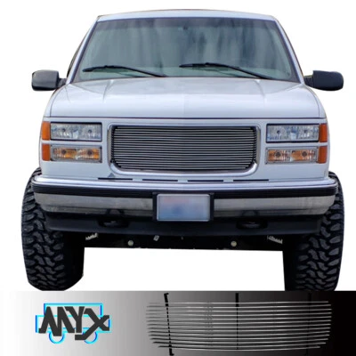 For 1994-1999 GMC Sierra C/K Pickup/Suburban​/Yukon Chrome Billet Grille Grill Foto 1 de 4