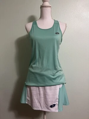 Lotto Deep Dry Tennis Mint Green Skirt And Top Set Large - Image 1 of 4