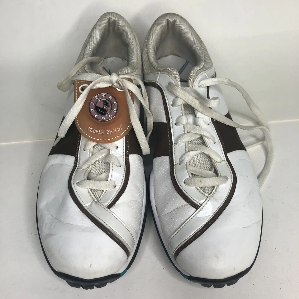 Zapatos de golf Nike para mujer talla 8,5 color blanco/marrón Foto 1 de 4