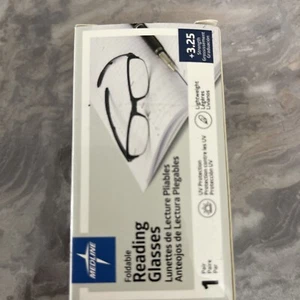 2 - folding reading glasses One Pair With Case Strength +3.25 - Picture 1 of 4