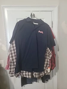 Herren MLB Atlanta Braves Antigua Blau Kurzarm M Poloshirt Guter Zustand! - Bild 1 von 7