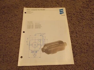 1998 D1LC Eberspacher Espar Installation Troubleshooting Parts Repair Manual - Picture 1 of 3