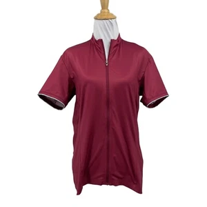 Specialized Jersey Womens Large Burgundy Rbx Comp Full Zip Short Sleeve Cycling - Picture 1 of 13