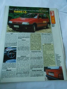 Coupure de Presse Clipping 1989 Fiat Uno Turbo I.E. - Imagen 1 de 1