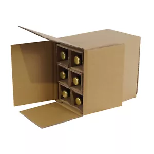 6er Flaschenkarton mit Gefache, 325 x 215 x 375 mm Weinversand Flaschenversand - Bild 1 von 19