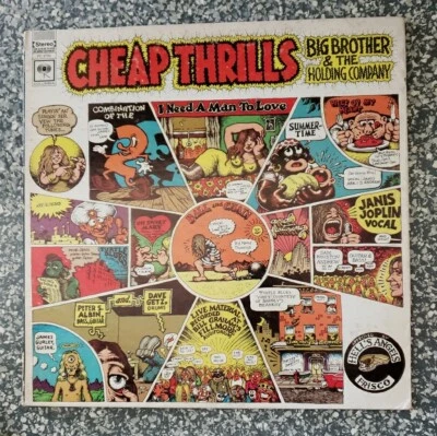 Big Brother & the Holding Company Cheap Thrills (Janis Joplin) Hells Angels 1987 - Image 1 of 3