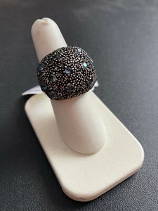 PHILLIP GAVRIEL STERLING SILVER BLUE TOPAZ RING SIZE 7 - Picture 1 of 5