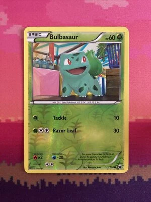 Pokemon Card Bulbasaur Dark Explorers Reverse Holo 1/108 Near Mint - Image 1 of 2