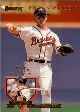 1995 Donruss Press Proof /2000 Jeff Blauser #363 Atlanta Braves SP *+*