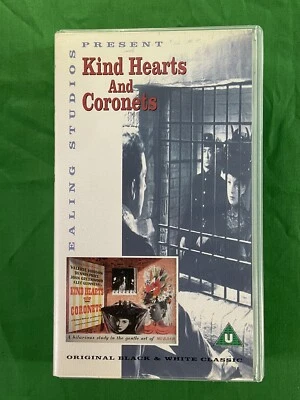 Kind Hearts and Coronets - Denice Price - Alec Guinnes, PAL VHS Video Tape Foto 1 de 3