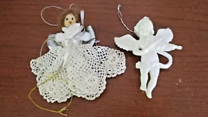 2er Set ENGEL WEIHNACHTSSCHMUCK ~ einer aus Deckchen - Bild 1 von 3
