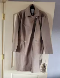 Avec Les Filles Wool Blend Twill Moto Coat - Picture 1 of 9