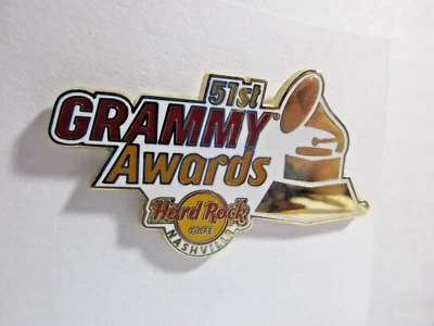 Hard Rock Cafe 51st Grammy Awards Nashville Pin 2009 USA - Image 1 of 2