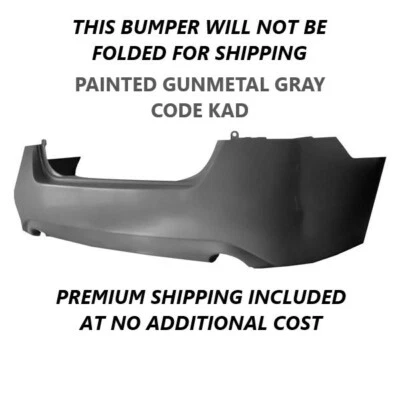 2013-2015 NISSAN ALTIMA SEDAN REAR BUMPER OEM PAINTED GUNMETAL GRAY 850223TA0H Foto 1 de 4