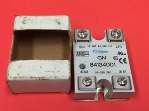 Crouzet - P/N: GN 84134001 - 10AMP - 24-280 VAC - Solid State Relay - UNUSED - Picture 1 of 2