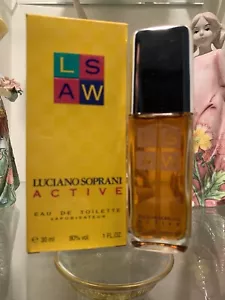 LUCIANO SOPRANI ACTIVE PROFUMO DONNA SPRAY 30ML EDT EAU DE TOILETTE VINTAGE RARO - Foto 1 di 2