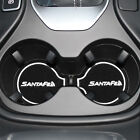 Anti-Slip Gate Slot Cup Mat for Hyundai Santa Fe 2013-2018 Accessories Pad WHITE
