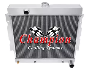 QR Champion 3 Row Radiator 22" Lower Pass-1965-1967 Plymouth Satellite V8 Conv - Picture 1 of 7